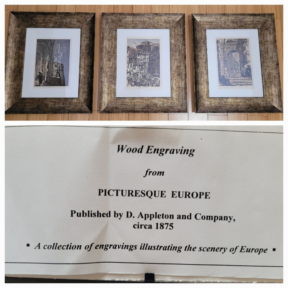 COPY - LARGE Pictures X 3 SET / 16 x 19 x 3